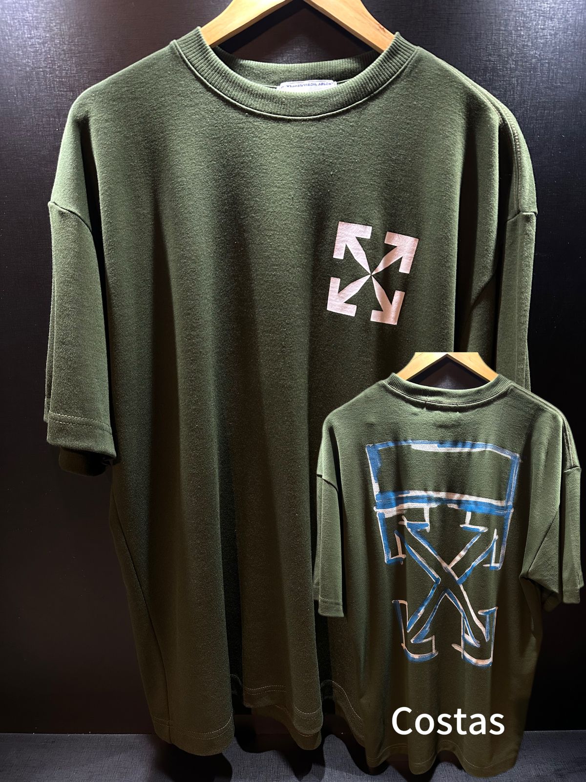 oversized X green escuro