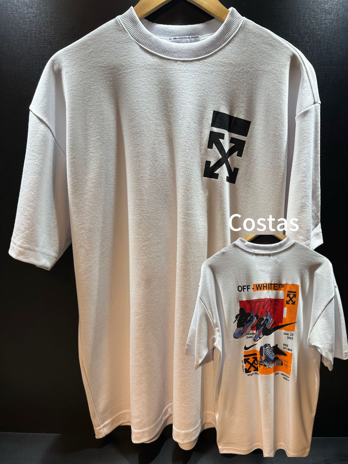 oversized white nike